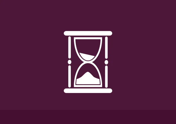 Пісочний годинник веб значок — стоковий вектор