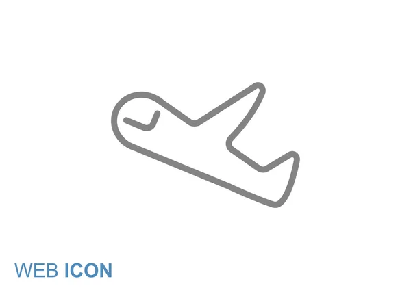 Icona web dell'aeromobile — Vettoriale Stock