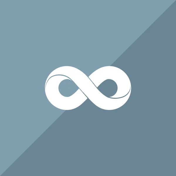 Infinity symboolpictogram web — Stockvector