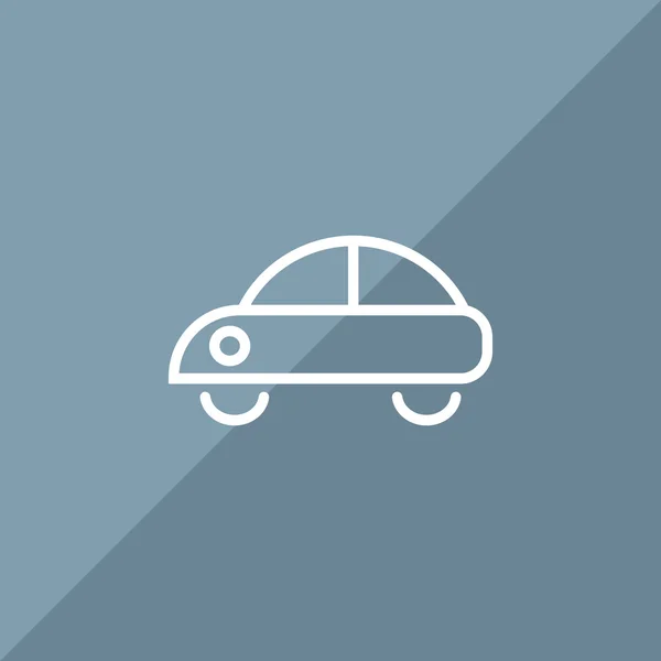 Icono web de coche simple — Vector de stock