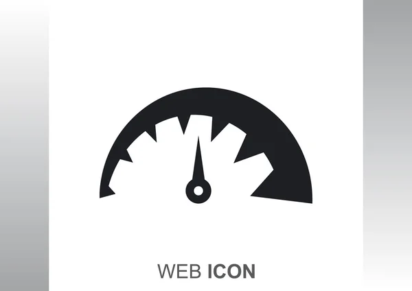 Icono web de velocímetro simple — Archivo Imágenes Vectoriales