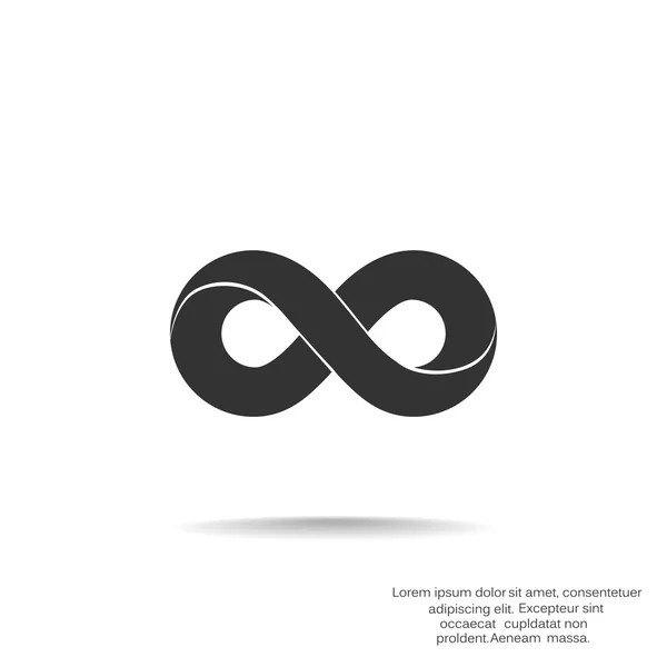 Símbolo de infinito ícone web —  Vetores de Stock