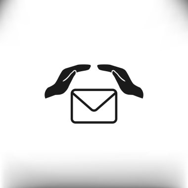 Zarf el web simgesi ile