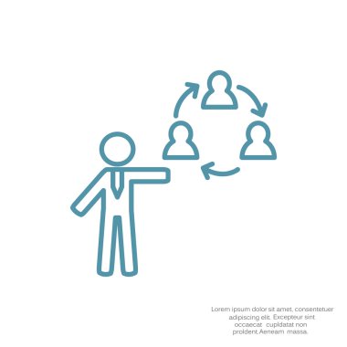 İletişim simgesi olan insan