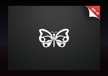 Basit kelebek web simgesi