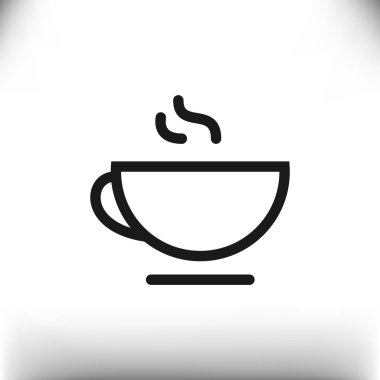 Fincan sıcak bir içecek web simgesi