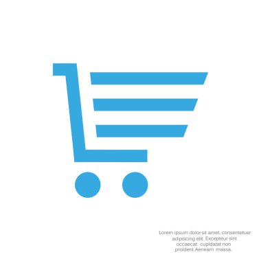 Alışveriş sepeti basit web simgesi