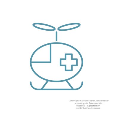 Basit helikopter web simgesi