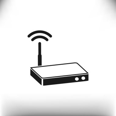 Dalgalar web simgesi ile modem