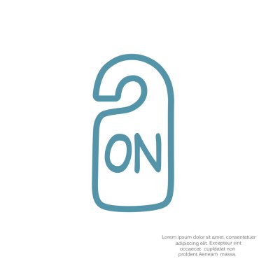 Etiket asılı üzerinde yazıt