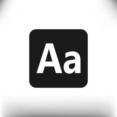 Smartphone alfabe işareti simgesi