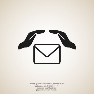 Zarf el web simgesi ile