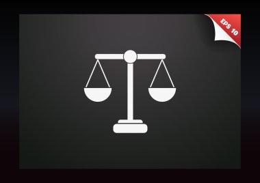 Adalet basit web simgesi ölçekleri