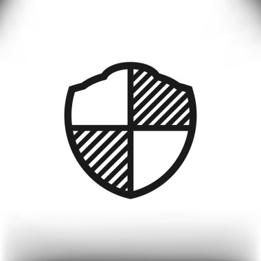 Basit kalkan web simgesi