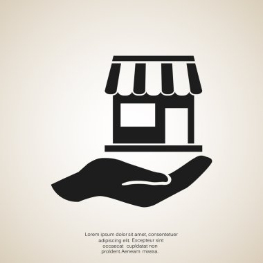 Evde el basit simgesi