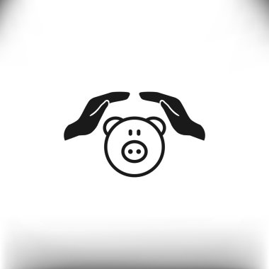 El simgesi ile Piggy banka