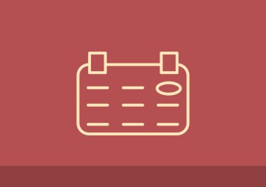 Takvim basit web simgesi yaprak