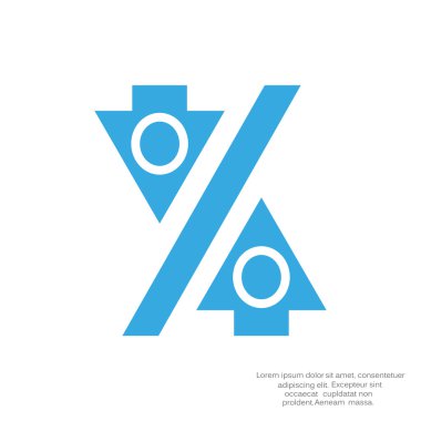 Yüzde işareti ile okları