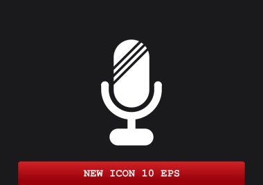 Basit mikrofon web simgesi