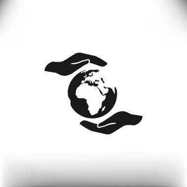 Dünya eller web simgesi