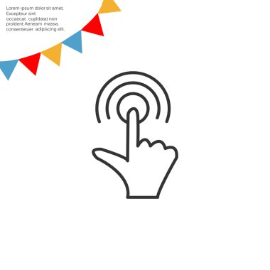 Dokunmatik ekran web simgesi