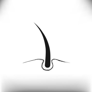 Hasarlı saçın web simgesi