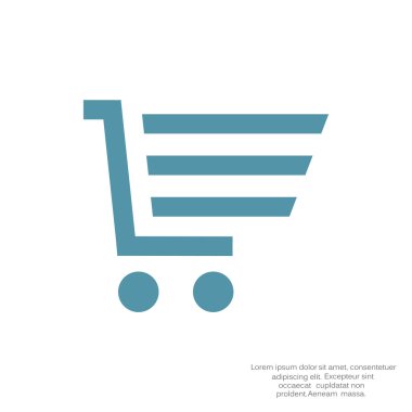 Alışveriş sepeti basit web simgesi