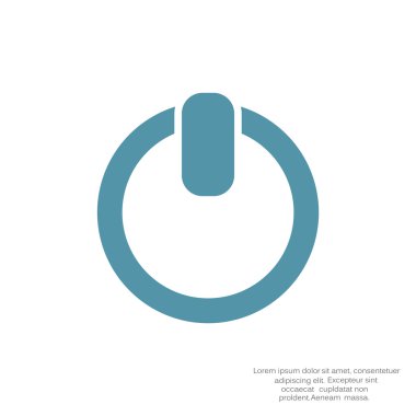 Güç buttton basit web simgesi