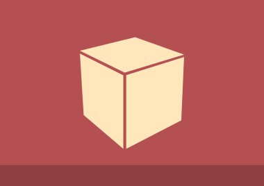 Basit küp web simgesi