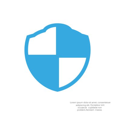 Basit kalkan web simgesi