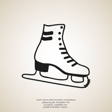 Paten ayakkabı web simgesi