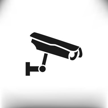 Gözetim kamera basit simgesi