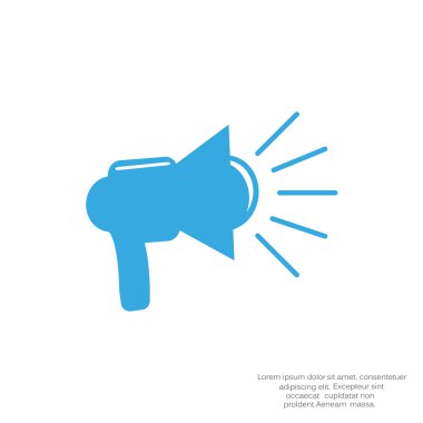 Basit megafon web simgesi