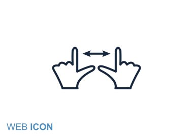 Dokunmatik ekran web simgesi