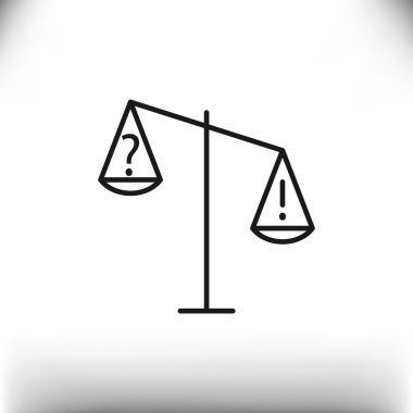 Adalet basit web simgesi ölçekleri