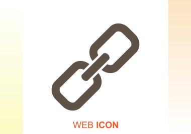 Basit zincir web simgesi
