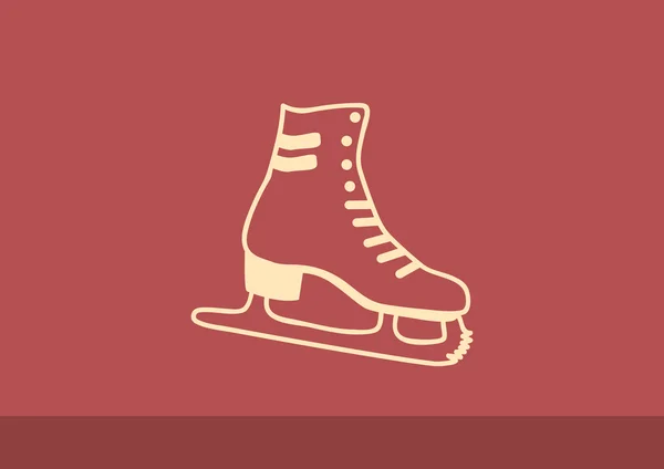 Skate cipő pókháló ikon — Stock Vector