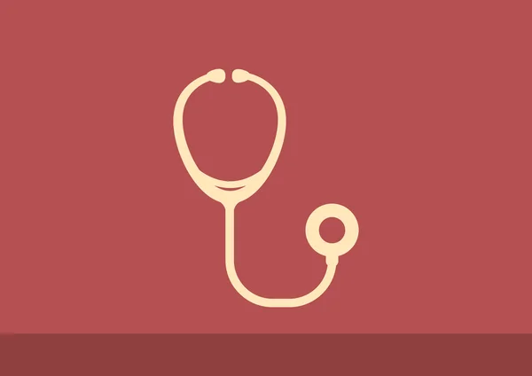 Stethoscope simple web icon — Stock Vector