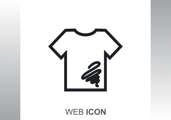 Icono de la camiseta. signo de ropa. ilustración vectorial — Vector de