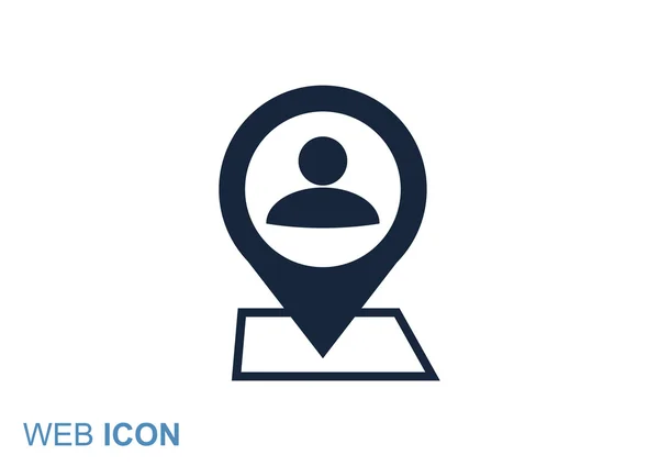 House location pointer simple icon — Stock Vector