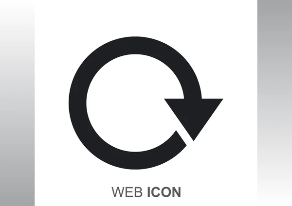 Rundpfeil-Websymbol — Stockvektor