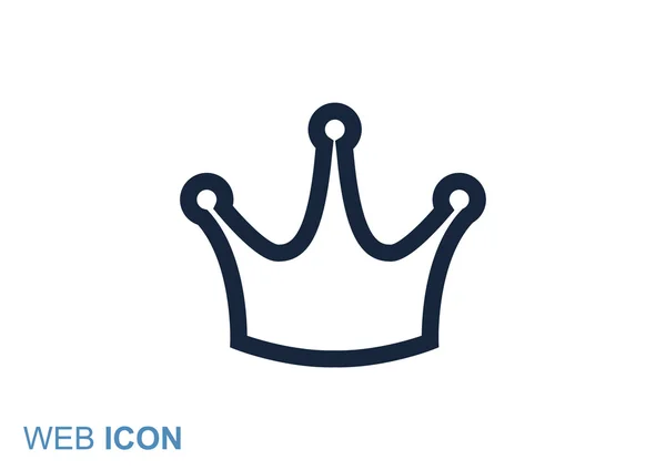 Korony ikona, koncepcja vip — Wektor stockowy