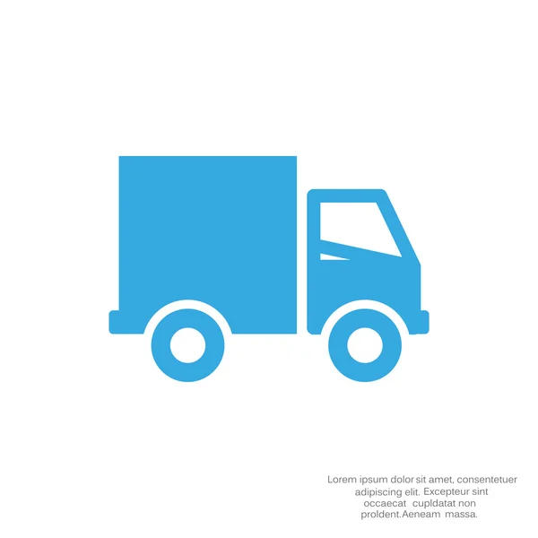 Semplice icona web camion — Vettoriale Stock