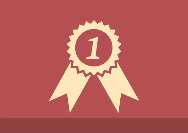 Medalha para primeiro lugar web ícone —  Vetores de Stock