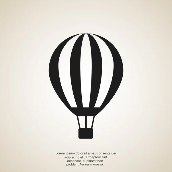 Balloon aerostat web icon — Stock Vector