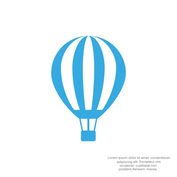 Balloon aerostat web icon — Stock Vector