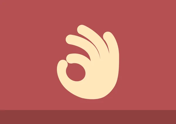 Ok gesto icono web — Archivo Imágenes Vectoriales