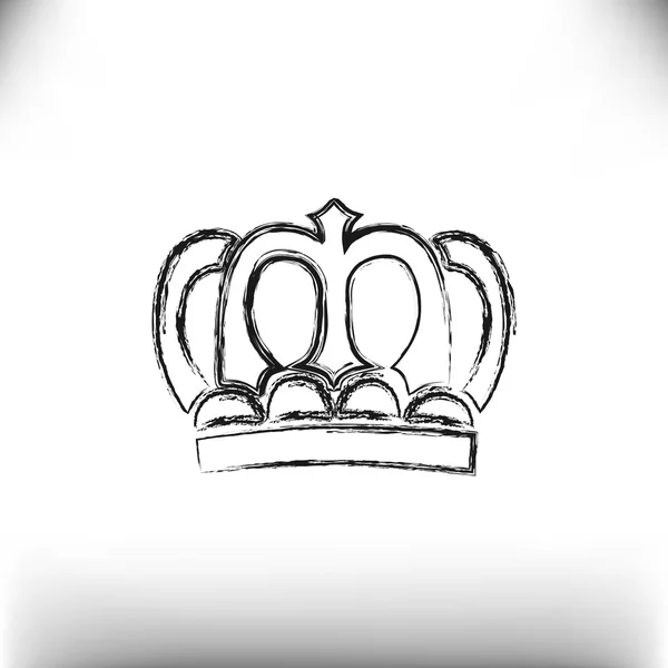 Icono de corona, concepto vip — Vector de stock