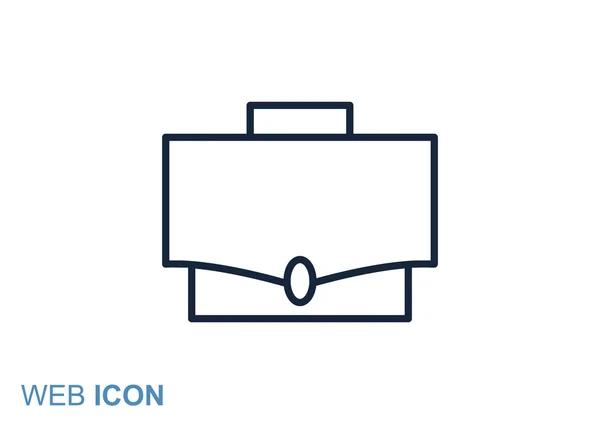 Simple briefcase web icon — Stock Vector