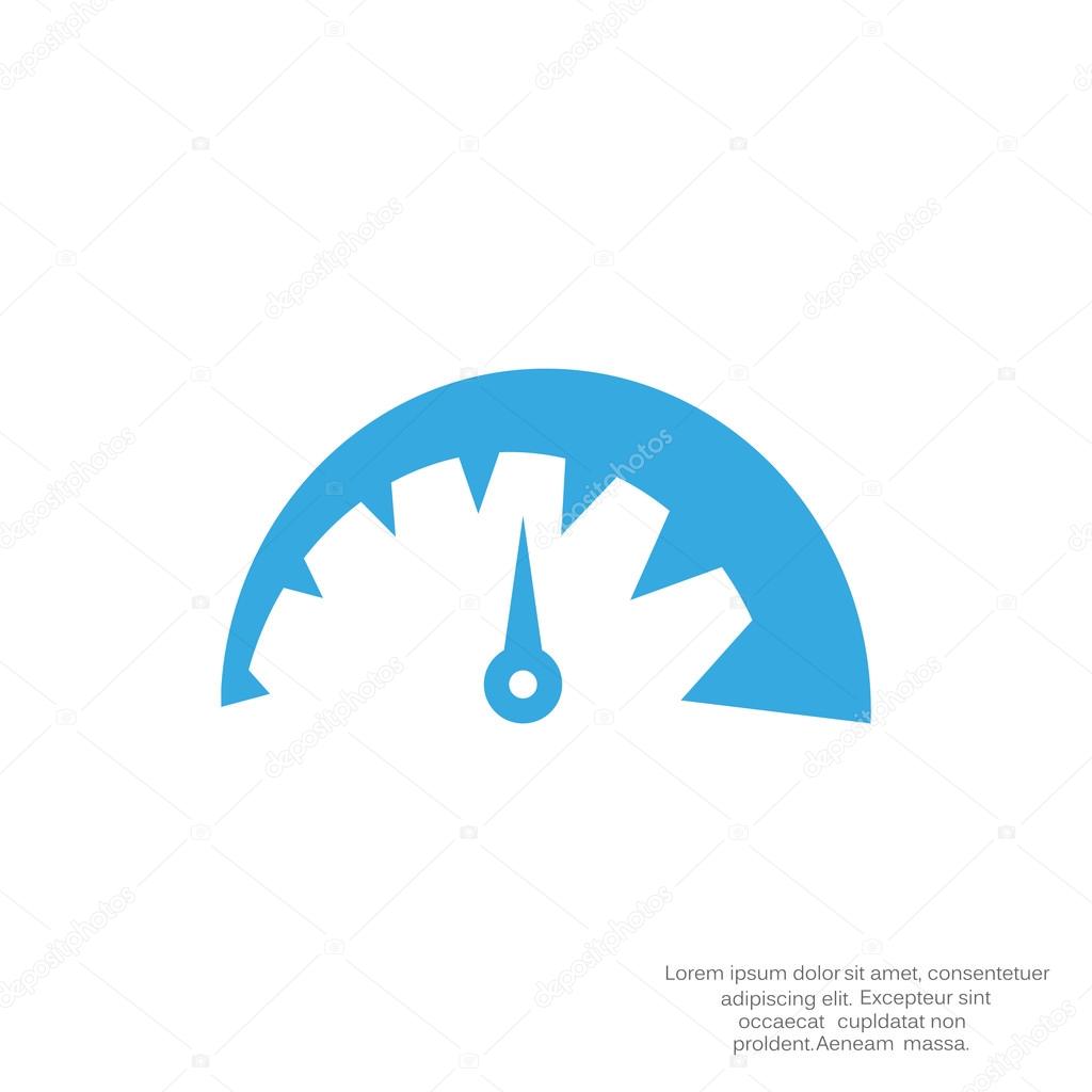 Simple speedometer web icon